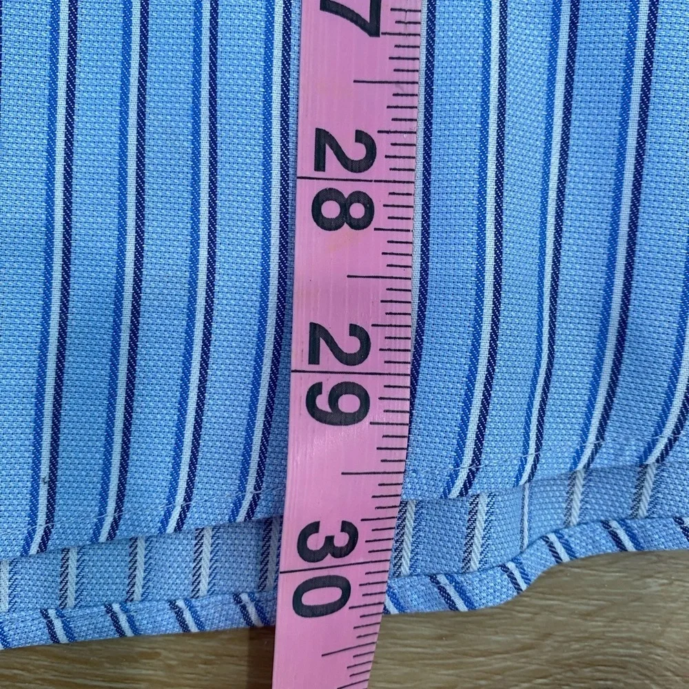Boss Hugo Boss Sharp Fit Dress Shirt Light Blue Pinstripe Men’s Size 16.5
